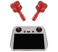 Controller Stick Thumb Replacement for DJI Mini 3 Pro, Metal Aluminum Thumb Rocker Joysticks for DJI Mini 3 Pro RC Controlle Accessories (Red)