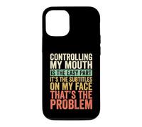 Controlling My Mouth Is The Easy Part Funny Case for iPhone 12/12 Pro