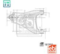 CONTROLTRAILING ARM WHEEL SUSPENSION 183802 FOR RENAULT DACIA DUSTER/SUV/Van