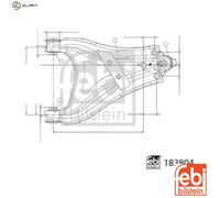 FEBI BILSTEIN 183804 Suspension arm