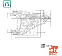 FEBI BILSTEIN 183804 Suspension arm
