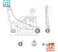 Control Arm Fits Mercedes OE 9103302600 Febi 185905