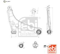 Control Arm Fits Mercedes OE 9103302600 Febi 185905