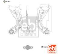 FEBI BILSTEIN 186459 Suspension arm