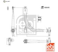Control Arm Fits Citroën OE 3521K0 Febi 186640