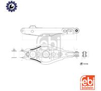 CONTROLTRAILING ARM WHEEL SUSPENSION 194708 FOR TOYOTA RAV/III/IV1AZ-FE 2.0L