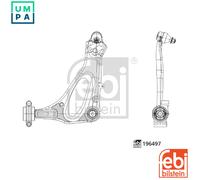 FEBI Wheel Suspension Control/Trailing Arm Front Left Lower Fits MERCEDES-BENZ