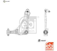 FEBI Wheel Suspension Control/Trailing Arm Front Left Lower Fits MERCEDES-BENZ
