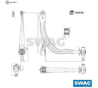 SWAG 33 11 0489 Suspension arm