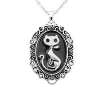 Controse Victorian Cat Cameo Necklace - Unique Gothic Jewelry for Cat Lovers