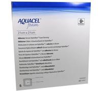 ConvaTec 3824877 Aquacel Ag Foam, Adhesive, 21" Width, 21" Length (Pack of 5)