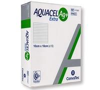 ConvaTec 3862695 Aquacel Ag+ Extra Dressing, 10 cm width, 10 cm Length (Pack of 10)