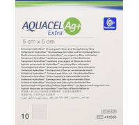 ConvaTec 3862703 Aquacel Ag+ Extra Dressing, 5 cm width, 5 cm Length (Pack of 10)