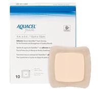 ConvaTec Aquacel Foam Adhesive Bandage, 10cm x 10cm, Pack of 10