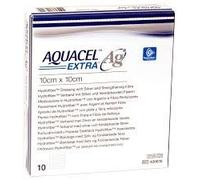 Convatec D013600 Aquacel Ag Extra Hydrofiber Dressing, 10cm x 10cm, Pack of 10