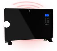 Convection Heater Space Electric Panel Thermostat Timer 2000W Wall Mount Black
