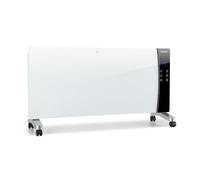 Convection Heater Space Indoor Heating Portable Remote Timer 2000 W LED White