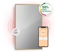 Convector Heater 2in1 Infrared Heating Panel Indoor Thermostat 1000 W WiFi Gold
