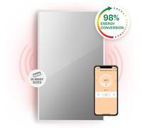 Convector Heater 2in1 Infrared Heating Panel Indoor Thermostat 1000 W WiFi White