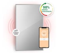 Convector Heater 2in1 Infrared Heating Panel Indoor Thermostat 1000W WiFi Silver