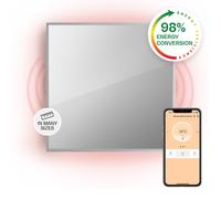 Convector Heater 2in1 Infrared Heating Panel Indoor Thermostat 500W WiFi Silver