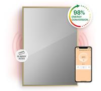 Convector Heater 2in1 Infrared Heating Panel Indoor Thermostat 750 W WiFi Gold