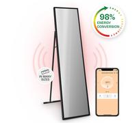Convector Heater 2in1 Infrared Heating Panel Indoor Thermostat 900 W WiFi Black