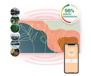 Convector Heater Infrared Radiant Heating Panel Indoor Thermostat 700W App Timer