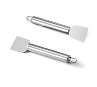 CONVENCY 2PCS Silver Heavy Duty Ice Scraper for Fridge Freezers, scraper for cleaning, small cleaning brush，Frost and Dirt, Refrigerator Cleaning Parts & Accessories