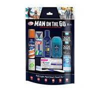 Convenience Kits International Men’s 11 Piece Kit with Oral Care and Grooming Essentials, Featuring: Travel Size Products, Blue