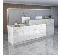 Convenience Store Cashier Reception DeskFront Counter for Market & Clothing Store 7180 x 60 x 100cm Stylish & Durable Design for Efficient Customer Service