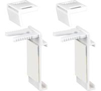 Convenient 10 Pack of Double Roller Blind Clamp Brackets for Your Home for Windows
