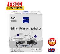 Convenient 200 Count Eyeglass Cleaning Wipes with Alcohol - Safe & Effective
