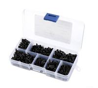Convenient 500Pcs Self Tapping Screw Assortment Strong Carbon Steel Flat Head Screws Perfect for DIY Solutions