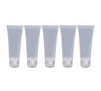 Convenient and clever5Pcs Tube Squeeze Cosmetic Cream Lotion Reusable Plastic Travel Bottle Empty Container - Transparent 50ml High Quality