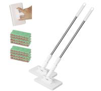 Convenient Cloth Changing Mini Mop, Snap Grip Mini Mop, Lazy Mops Clip On for Window, Kitchen Cabinet, Mirror, Furniture (2Pcs)