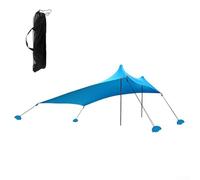 Convenient For Beach Tent with Sandbag Anchors and High Density Carry Bag (Blue)