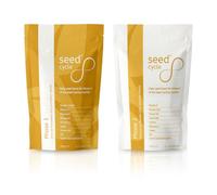 Convenient Ground Seed Cycling Kit for Female Health and Wellbeing. Phase 1 Ground Pumpkin & Flaxseeds and Phase 2 Ground Sunflower & Sesame Seeds