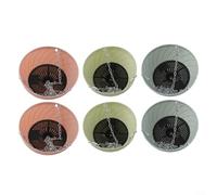 Convenient Hanging Plant Pots, 6 Pack Sturdy Plastic Baskets with Stylish Aesthetics for Your Home and Garden Decoration