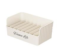 Convenient s Storage Box - 11x24x14.5cm Spicee Rack, Seven Slot Organizer, Kitchen Holder | Countertop Cabinet Condiment Container System for Jars Bottles Powders Sauces Home Cooking