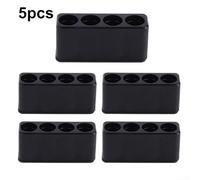 Convenient Screwdriver bit Storage for 1/4 inch hex Tools, Made of Flexible Plastic to Keep Your workspace Organized and Clutter (4 Holes)