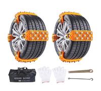 Convenient Set of Snow Chains for Trucks 92 x 8 cm | Non-slip Car Traction Kit to Install in 5 Seconds, Suitable for Snow Chains for 165-265 mm Wheels for Safe Traveling Rimor Lawnmowers