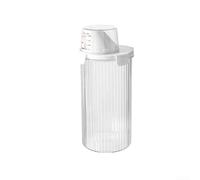 Convenient Storage Box for Laundry Detergent, Large Capacity Plastic Jar to Keep Your Cleaning Supplies Organized (Round (Round [1350 mL])