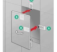 Convenient Tiled Magnetic Catches Access Panel Easy Control Hatch