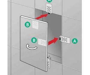 Convenient Tiled Magnetic Catches Access Panel Easy Control Hatch