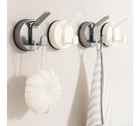 Convenient Vacuum Suction Cup Hooks for Bathroom, Kitchen, and Storage Solutions (3PCS Grey)