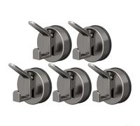 Convenient Vacuum Suction Cup Hooks for Bathroom, Kitchen, and Storage Solutions (5PCS Grey)
