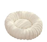Convenient vertical stripe round multi-size warm cat and dog pet mat, suitable for pets of different sizes(Style 03,50cm)