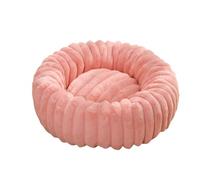 Convenient vertical stripe round multi-size warm cat and dog pet mat, suitable for pets of different sizes(Style 12,90cm)