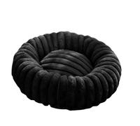 Convenient vertical stripe round multi-size warm cat and dog pet mat, suitable for pets of different sizes(Style 11,50cm)